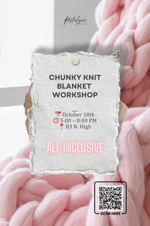  Chunky Knit Blanket Workshop Restalgic Atelier