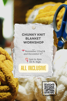  Chunky Knit Blanket Workshop Restalgic Atelier