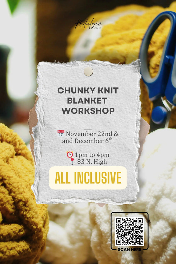 Chunky Knit Blanket Workshop Restalgic Atelier